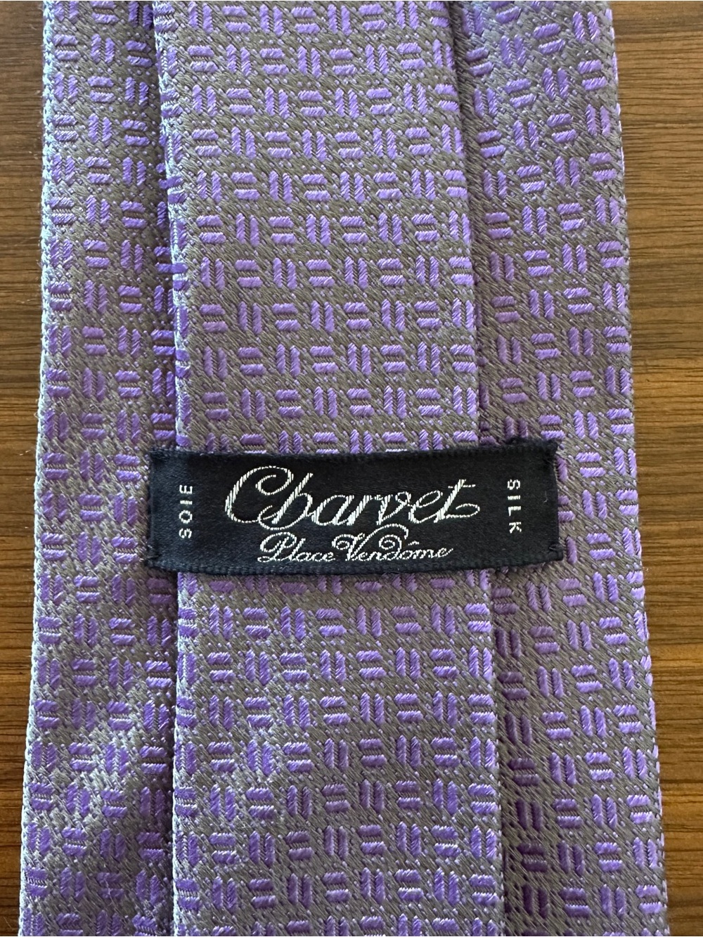 Charvet Place Vendôme Lavender Purple Silk Tie